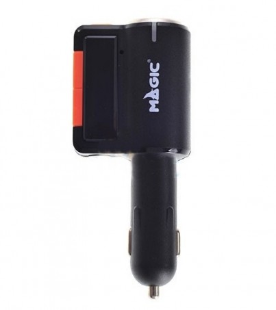 Magictech รุ่น BC-09 2USB Car Charger + Bluetooth & MP3 (Black)