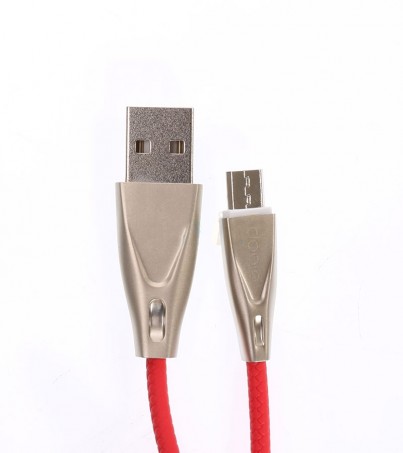 Cable USB To Micro USB (1M,S12) 'ELOOP' Red