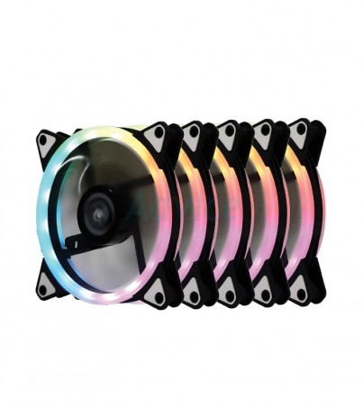 FAN CASE 12cm PowerMonster A120 RGB (Pack5) By SuperTStore