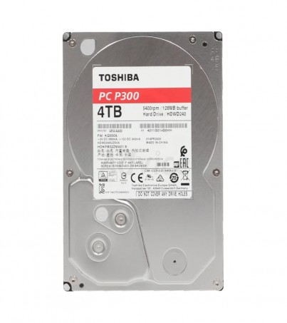4 TB HDD TOSHIBA P300 (5400RPM, 128MB, SATA-3, HDWD240UZSVA) By SuperTStore