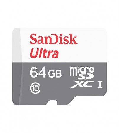SANDISK MICRO SD ULTRA C10 64GB 100MB/S (SDSQUNR-064G-GN3MN) By SuperTStore