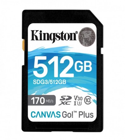 Kingston 512 GB SDXC SD Card (SDG3/512GB)