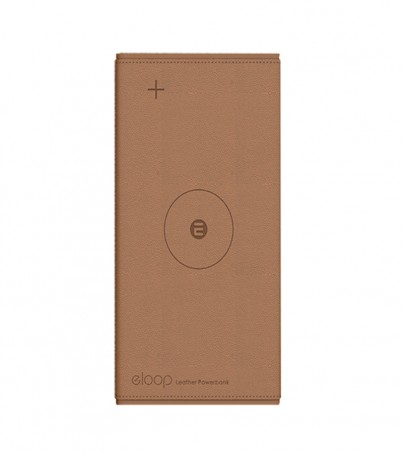 POWER BANK 10000 mAh 'ELOOP' (EW31) Brown Wireless charger