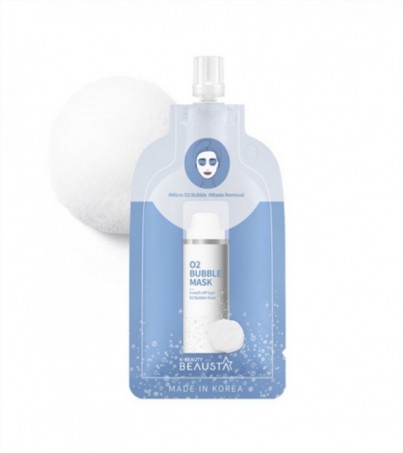 BEAUSTA โฟมล้างหน้าบับเบิ้ล O2 Bubble Mask 20 ML  ผลิตภัณฑ์พอกผิวหน้า Bubble  Mask แบบ Wash off